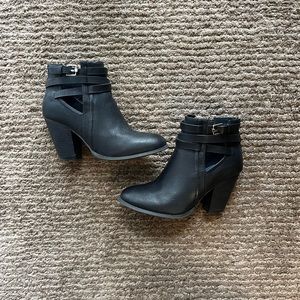 Call it Spring strappy booties